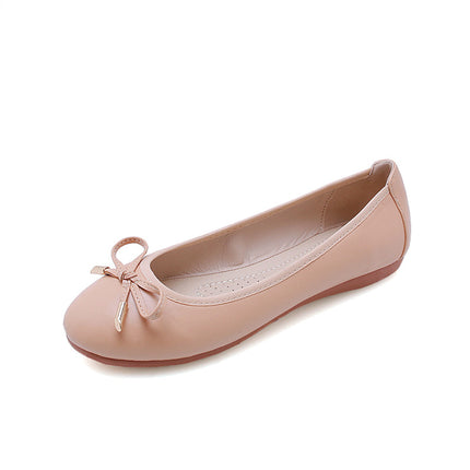 Shoeswoon Elegant Bow Slip On Casual Women Ballet Flats
