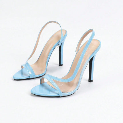 Shoeswoon Pointed Toe Stiletto Heel Slingback Sandals