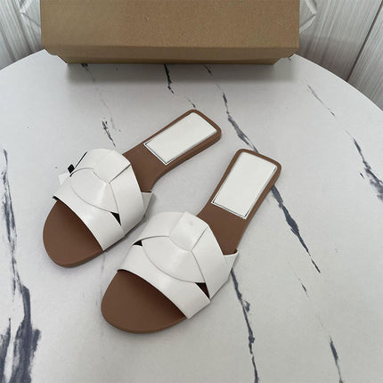 Shoeswoon Effortless Slip On Casual Daily Flat Slide Sandals