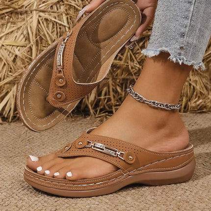 Shoeswoon Vintage Summer Beach Outdoor Flip Flop Sandals