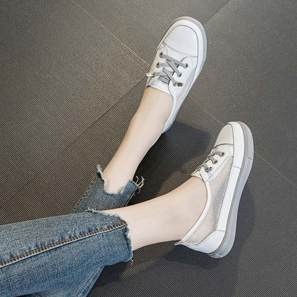 Shoeswoon Minimalis Mesh Panel Daily Walking Sneakers