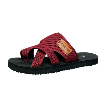 Shoeswoon Trendy Crisscross Strap Comfort Summer Flat Slippers