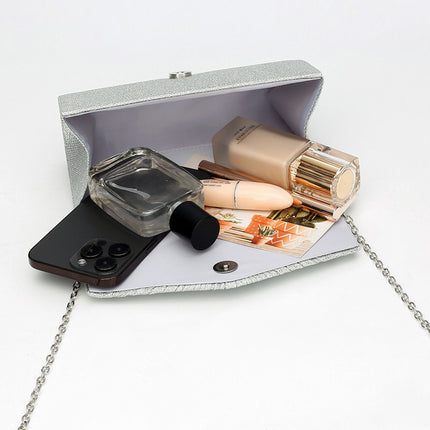 Shoeswoon Glam Pleated Shimmer Special Occasion Clutch