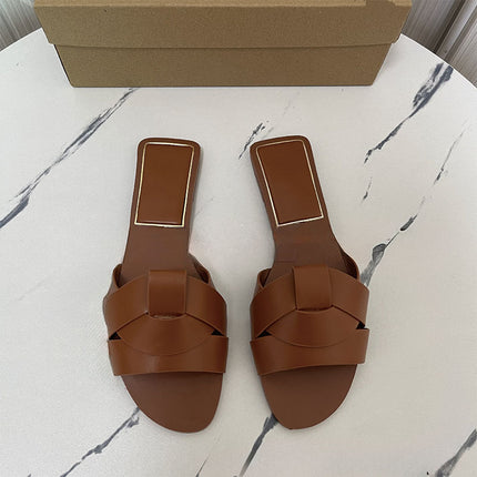 Shoeswoon Effortless Slip On Casual Daily Flat Slide Sandals