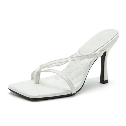 Shoeswoon Thong Strap Heeled Sandals