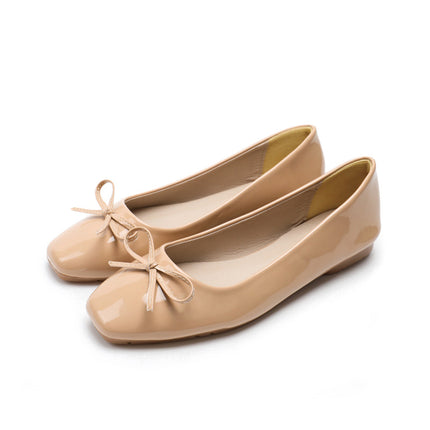 Shoeswoon Portable Fold Up Bow Decor Casual Ladies Ballet Flats