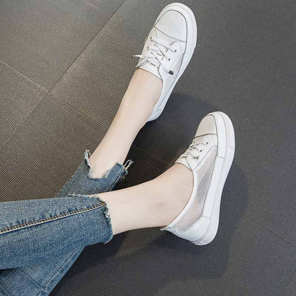 Shoeswoon Minimalis Mesh Panel Daily Walking Sneakers