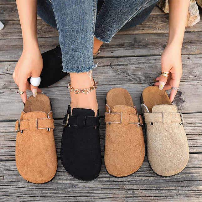 Shoeswoon Casual Retro Slip On Flat House Clogs Birkenstock