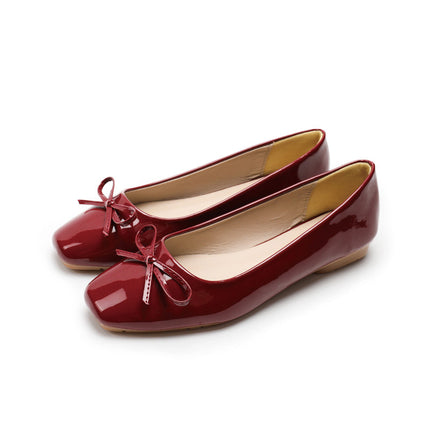 Shoeswoon Portable Fold Up Bow Decor Casual Ladies Ballet Flats