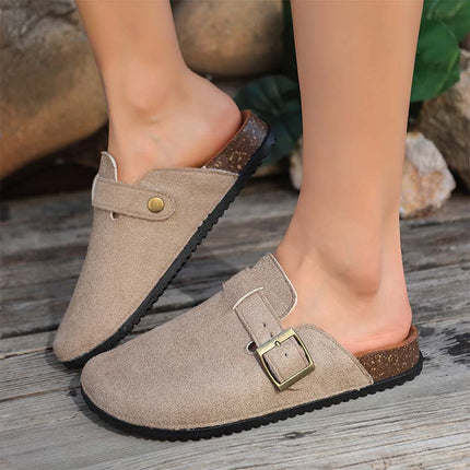 Shoeswoon Casual Retro Slip On Flat House Clogs Birkenstock