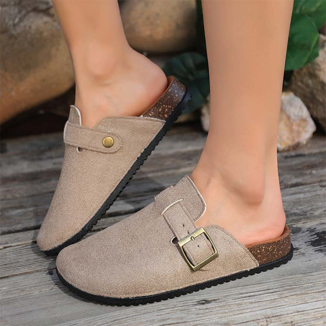 Shoeswoon Casual Retro Slip On Flat House Clogs Birkenstock