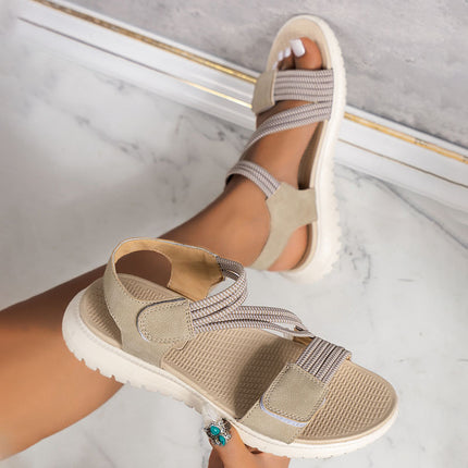 Shoeswoon Casual Open Toe Adjustable Strap Flat Sport Sandals